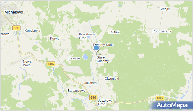 mapa Stare Kuchmy, Stare Kuchmy na mapie Targeo